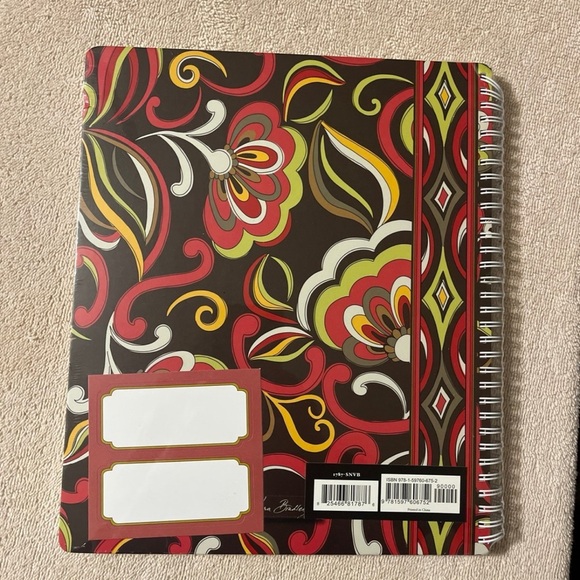 Vera Bradley Puccini Large Notebook with Labels NWT - Picture 2 of 3